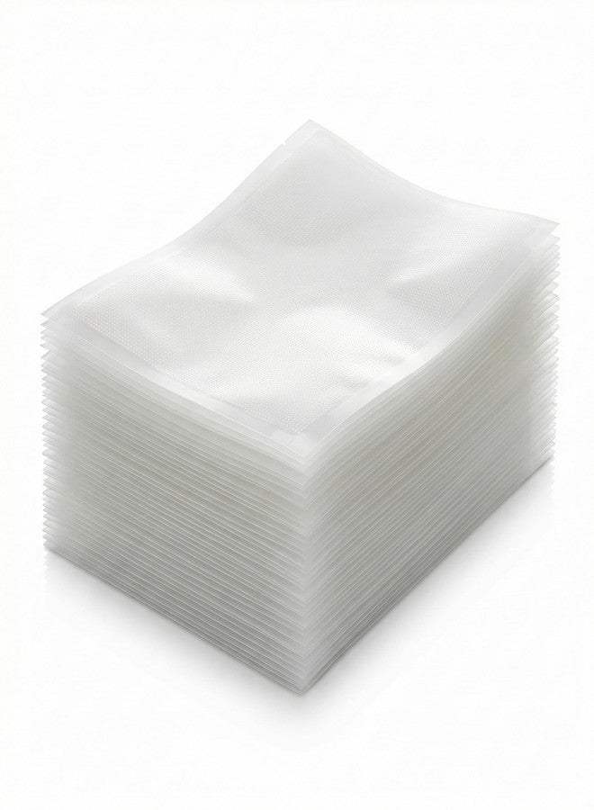 SKY FLEXI PACK Vacuum Pouches 14cm x 20cm, Pack of 75, One Side Dotted Embossed BPA Free Microwaveable Transparent Food Storage Vacuum Sealer Bags for Food 90 Micron Thickness, Capacity Approx. 250gm - Image 1